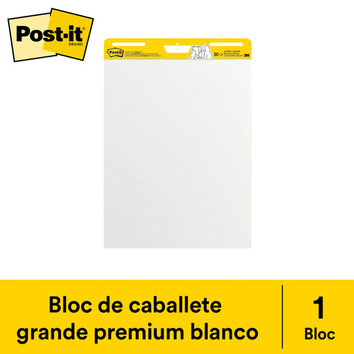 Block para Rotafolio Post-It 62.5 x 76.2 cm Blanco 30 hojas