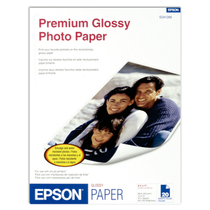 Papel Fotográfico Epson Premium Photo Glossy S041286-ML / 20 hojas / Carta / 255 gr