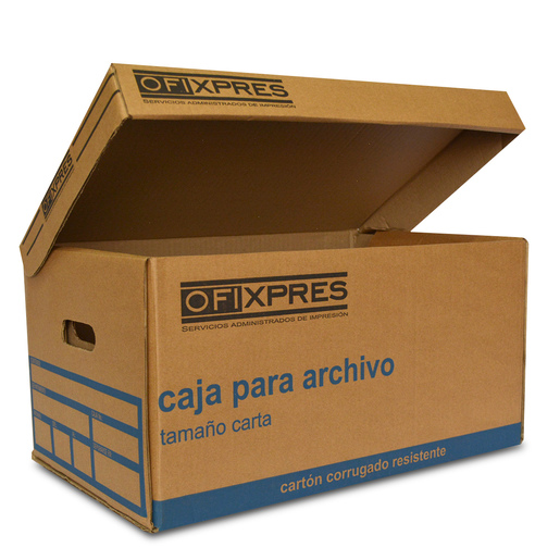 Caja para Archivo Carta Ofixpres Cartón Corrugado