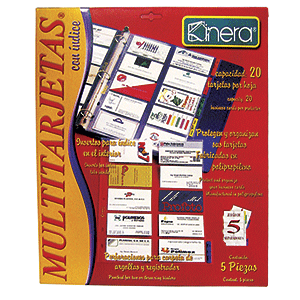 PORTA TARJETAS KINERA (5 PZAS.) PORTA TARJETAS KINERA (5 PZAS.)