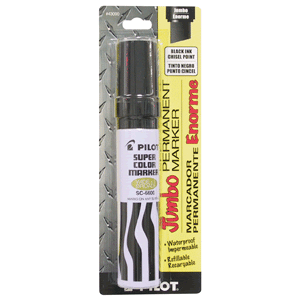 MARCADOR PERMANENTE JUMBO NEGRO RECARGABLE 1 PIEZA