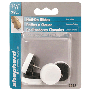 COJINES DESLIZADORES SHEPHERD CON CLAVO (PLASTICO, 29 MM)