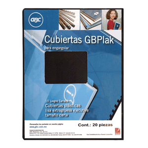 CUBIERTAS DE PLASTICO GBPLAK RAYADAS NEGRO (20 PZA