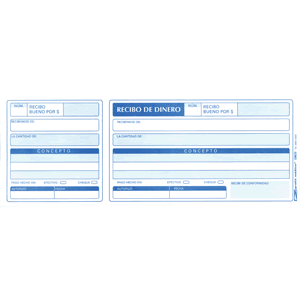 recibo dinero office depot 50 hojas formas contables