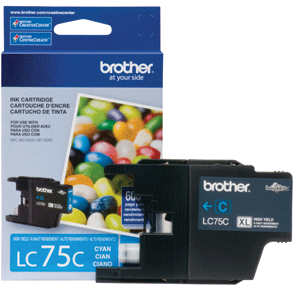 CARTUCHO DE TINTA BROTHER LC75C XL (CIAN)