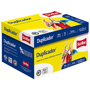 Caja de Papel Scribe Duplicador / 10 paquetes / 5000 hojas / Carta / Blanco / 75 gr Caja de Papel Scribe Duplicador / 10 paquetes / 5000 hojas / Carta / Blanco / 75 gr