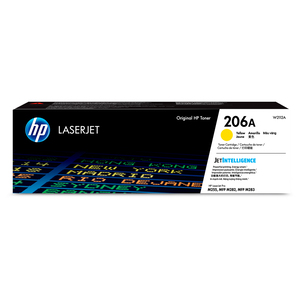 Tóner Hp 206A W2112A Amarillo 1250 páginas LaserJet Pro Tóner Hp 206A W2112A Amarillo 1250 páginas LaserJet Pro