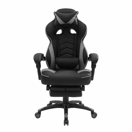 Silla Gamer Ejecutiva Techni Sport Negro con Gris