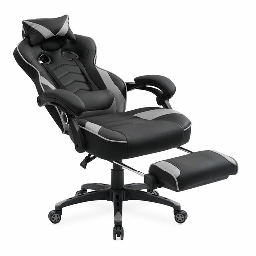 Silla Gamer Ejecutiva Techni Sport Negro con Gris