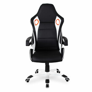 Silla Gamer Techni Mobili Sport / Polipiel / Negro con blanco Silla Gamer Techni Mobili Sport / Polipiel / Negro con blanco