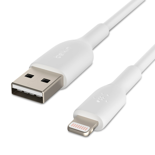 Cable Lightning a USB Belkin CAA001BT1MWH / 1 m / Blanco / iPod / iPhone / iPad