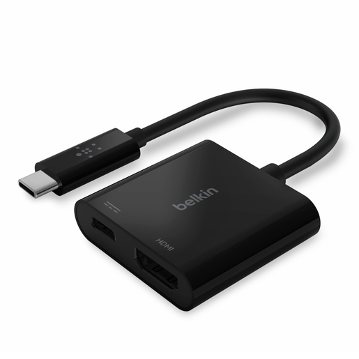 Adaptador USB Tipo C a HDMI Belkin Negro | Office Depot Mexico