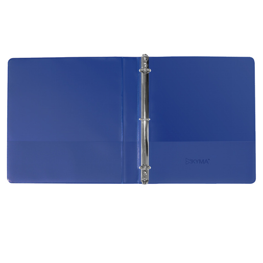 Carpeta Azul Argolla Redonda Kyma Brillante / Carta / 0.5 pulgadas / Panorámica