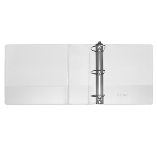 Carpeta Blanca Argolla D Kyma Brillante / Carta / 4 pulgadas / Panorámica