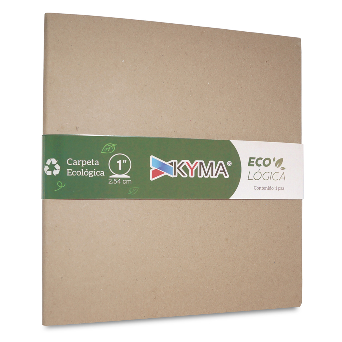 Carpeta Carta con Arillo en O de 1 pulg. Kyma Ecológica / Café