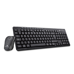 Teclado y Mouse inalámbrico Kit Multilaser Wireless Black USB