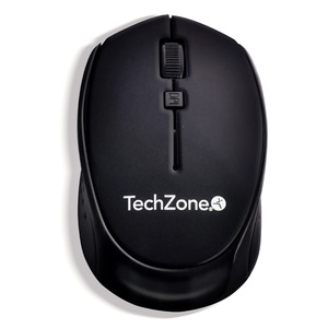 Mouse Inalámbrico TechZone TZ19MOU01 / Nano receptor USB / Negro / PC / Laptop / Mac