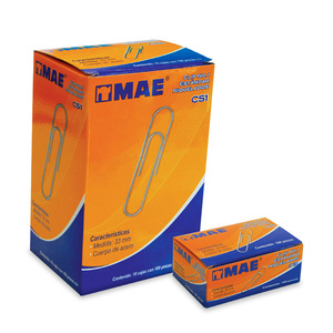 Clips No. 1 MAE 1000 piezas Clips No. 1 MAE 1000 piezas