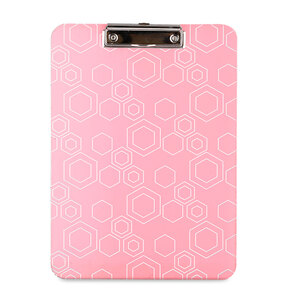 Tabla de Acrílico con Clip Carta Kyma / Rosa Tabla de Acrílico con Clip Carta Kyma / Rosa