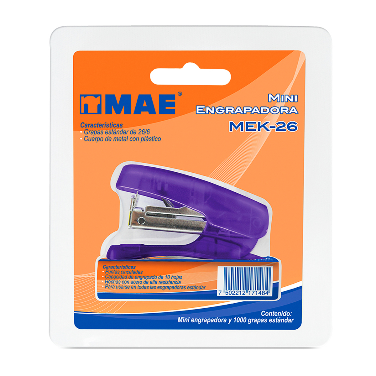 Engrapadora Mini Mae MEK-26 / Morado 