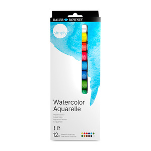 Juego de Acuarelas Watercol Daler & Rawney 58328 / Colores surtidos / 12 piezas / 12 ml 