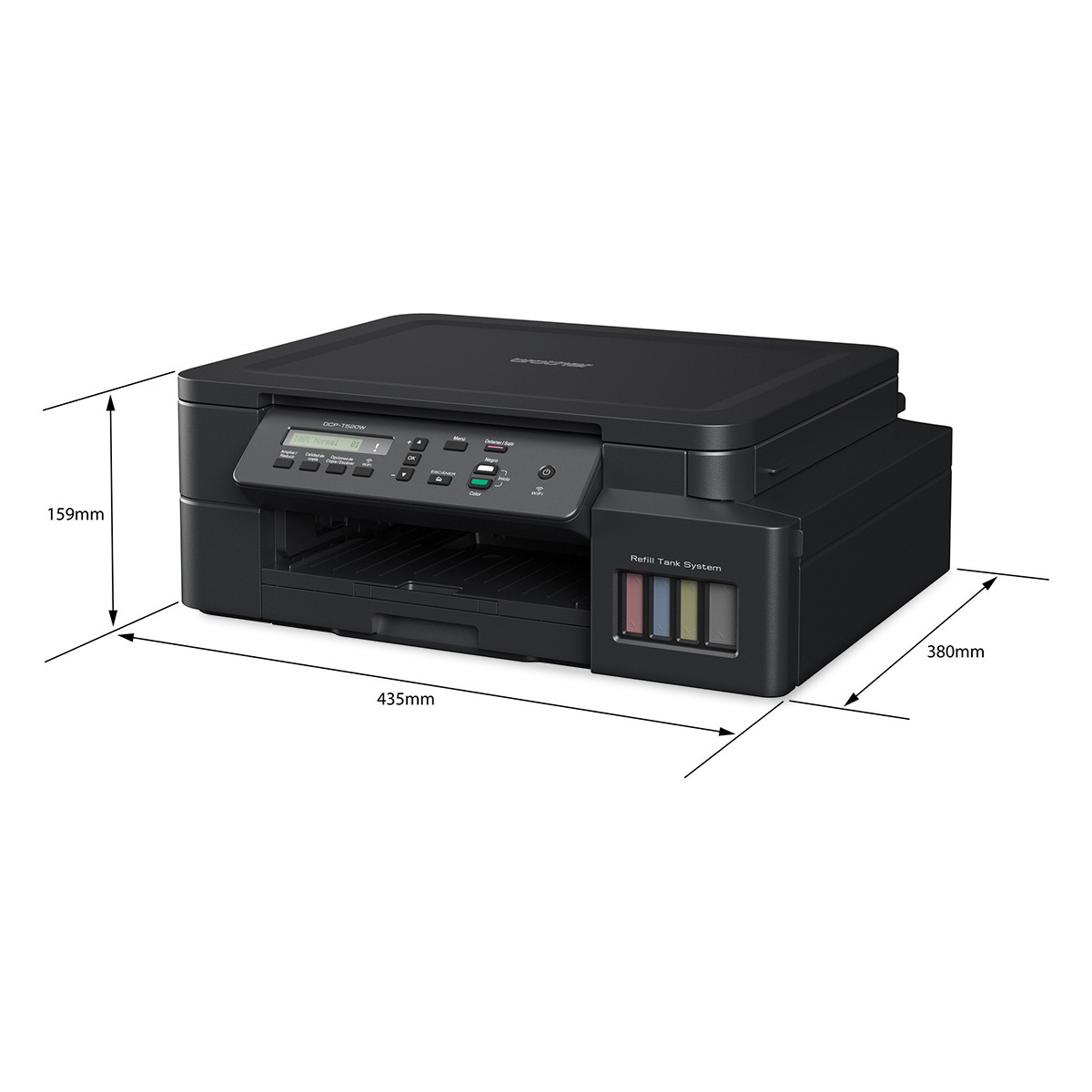Impresora Multifuncional Brother DCPT520W Inyección de tinta Color WiFi USB  | Office Depot Mexico