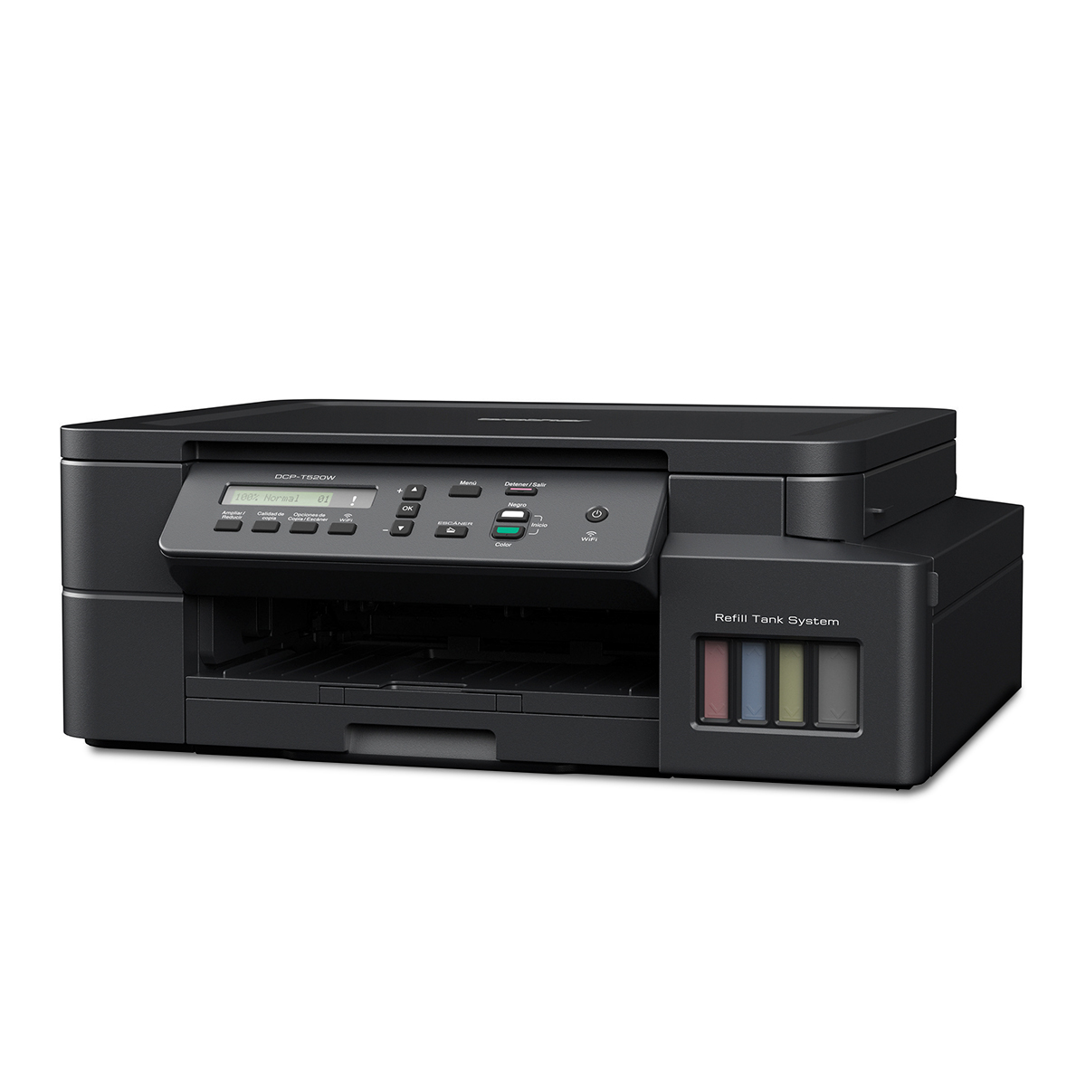 Impresora Multifuncional Brother DCPT520W Inyección de tinta Color WiFi USB