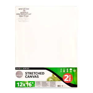 Bastidores Canvas Stretched Simply Daler Rowney / 30.48 x 40.64 cm / Blanco / 2 piezas Bastidores Canvas Stretched Simply Daler Rowney / 30.48 x 40.64 cm / Blanco / 2 piezas