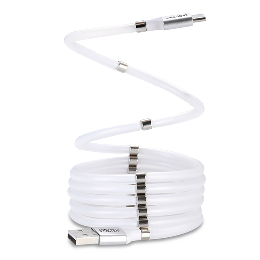 Cable USB a Micro USB Spectra M201 / 1 metro / Blanco 