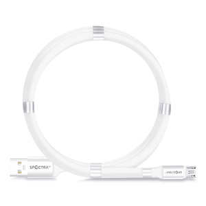 Cable USB a Micro USB Spectra M201 / 1 metro / Blanco Cable USB a Micro USB Spectra M201 / 1 metro / Blanco
