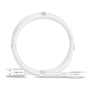 Cable USB a USB Tipo C Spectra M201 / 1 metro / Blanco Cable USB a USB Tipo C Spectra M201 / 1 metro / Blanco
