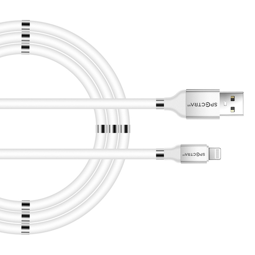 Cable USB a Lightning Spectra M201 / 1 metro / Blanco 