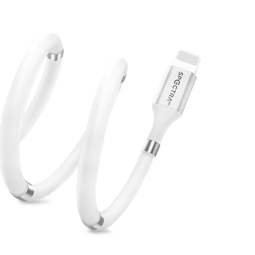 Cable USB a Lightning Spectra M201 / 1 metro / Blanco 