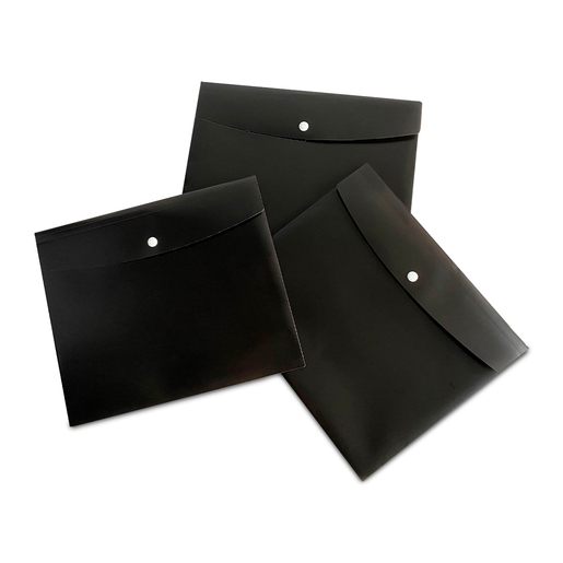Sobre de Plástico con Broche Carta Office Depot / Negro