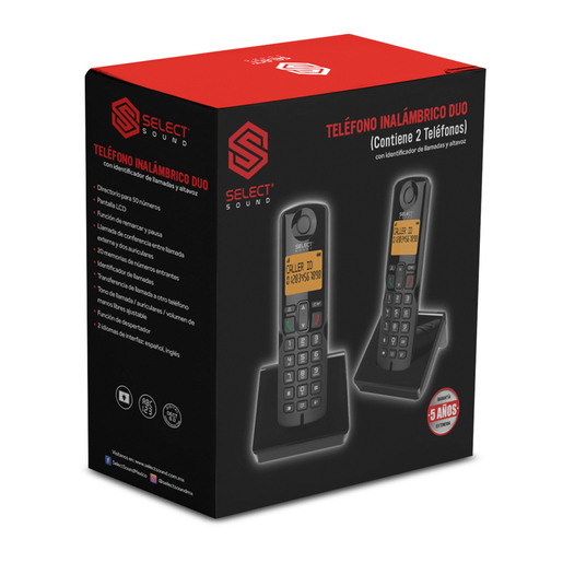 Teléfonos Inalámbricos Dúo Select Sound 2 piezas