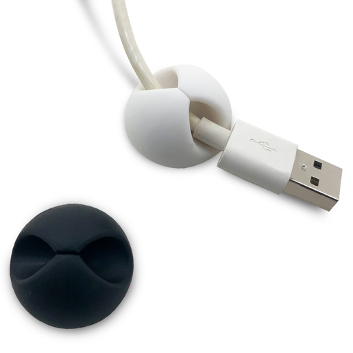 Organizador de Cables Spectra A68B0174 / 6 piezas / Blanco y negro