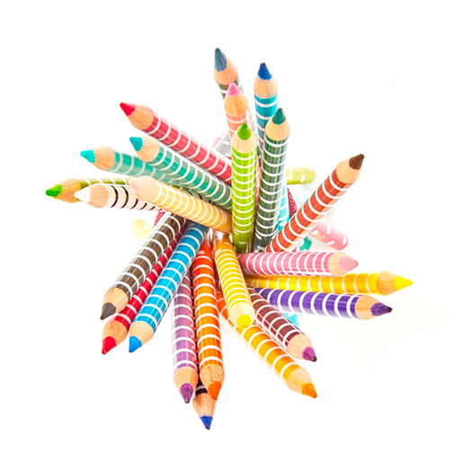 Lápices de Colores de Punta Gruesa Kiut / 24 piezas / 4.0 mm