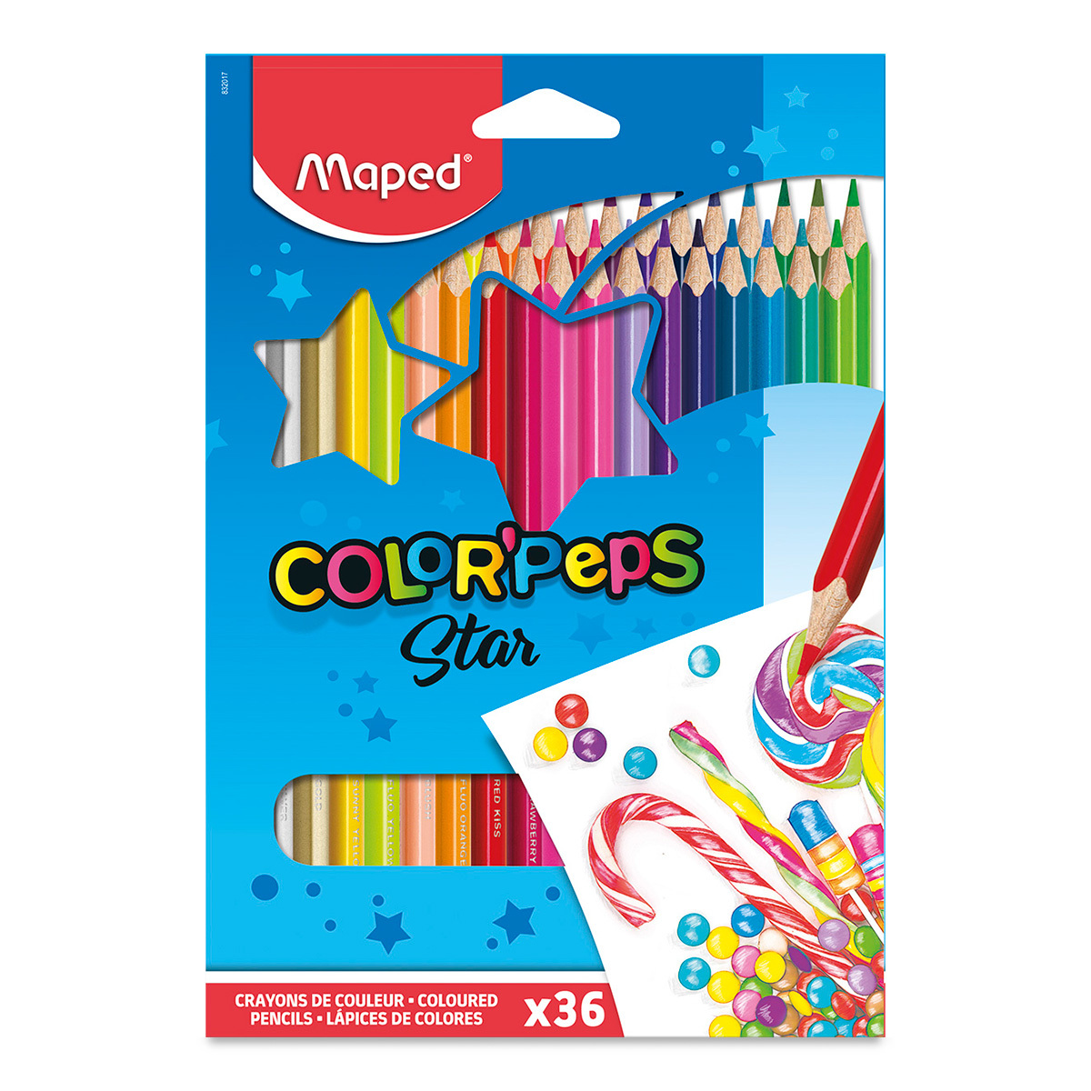 Lápices de Colores Maped Color Peps Star 36 piezas | Office Depot Mexico