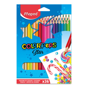 Lápices de Colores Maped Color Peps Star / 36 piezas