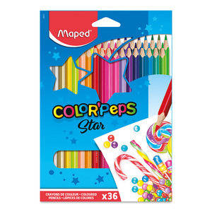 Lápices de Colores Maped Color'Peps Star 36 piezas Lápices de Colores Maped Color'Peps Star 36 piezas