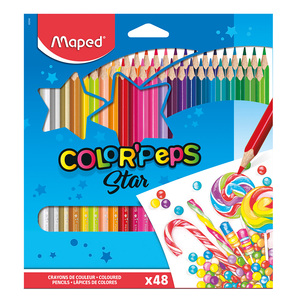 Lápices de Colores Maped Color'Peps Star 48 piezas Lápices de Colores Maped Color'Peps Star 48 piezas