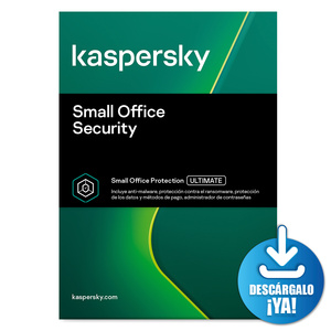 Antivirus Kaspersky Small Office Security Descargable / Licencia 1 año / 7 PC / 7 dispositivos móviles / 1 servidor de archivos