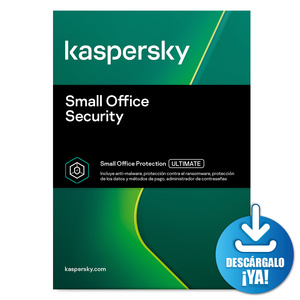 Antivirus Kaspersky Small Office Security Descargable / Licencia 1 año / 10 PC / 10 dispositivos móviles / 1 servidor de archivos