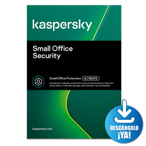 Antivirus Kaspersky Small Office Security Descargable / Licencia 2 años / 6 PC / 6 dispositivos móviles / 1 servidor de archivos