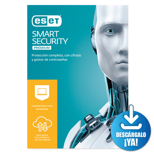 Antivirus ESET Smart Security Premium Descargable / Licencia 1 año / 7 dispositivos / PC / Laptop