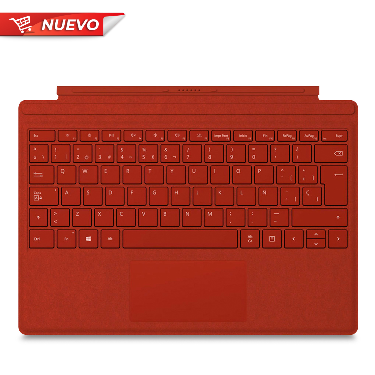 Teclado con Funda para Surface Pro Microsoft Signature Led Surface Pro  Estándar Rojo | Office Depot Mexico