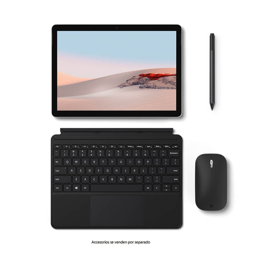 Teclado con Funda para Surface Go 2 Microsoft KCM-00046 / Led / Surface Go / Estándar / Negro