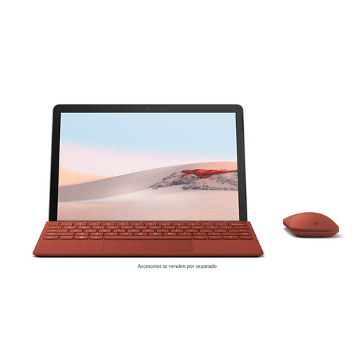 Teclado con Funda para Surface Go 2 Microsoft KCS-00147 / Led / Surface Go / Estándar / Rojo