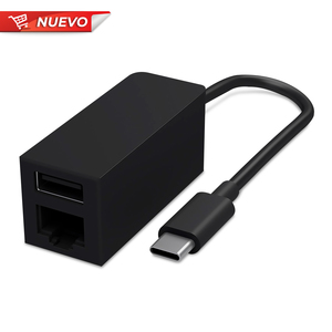 Adaptador USB C a Ethernet y USBb para Surface Microsoft / Negro