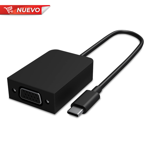 Adaptador USB C a VGA para Surface Microsoft Negro | Office Depot Mexico